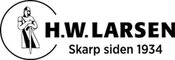 Logo H.W. Larsen sort